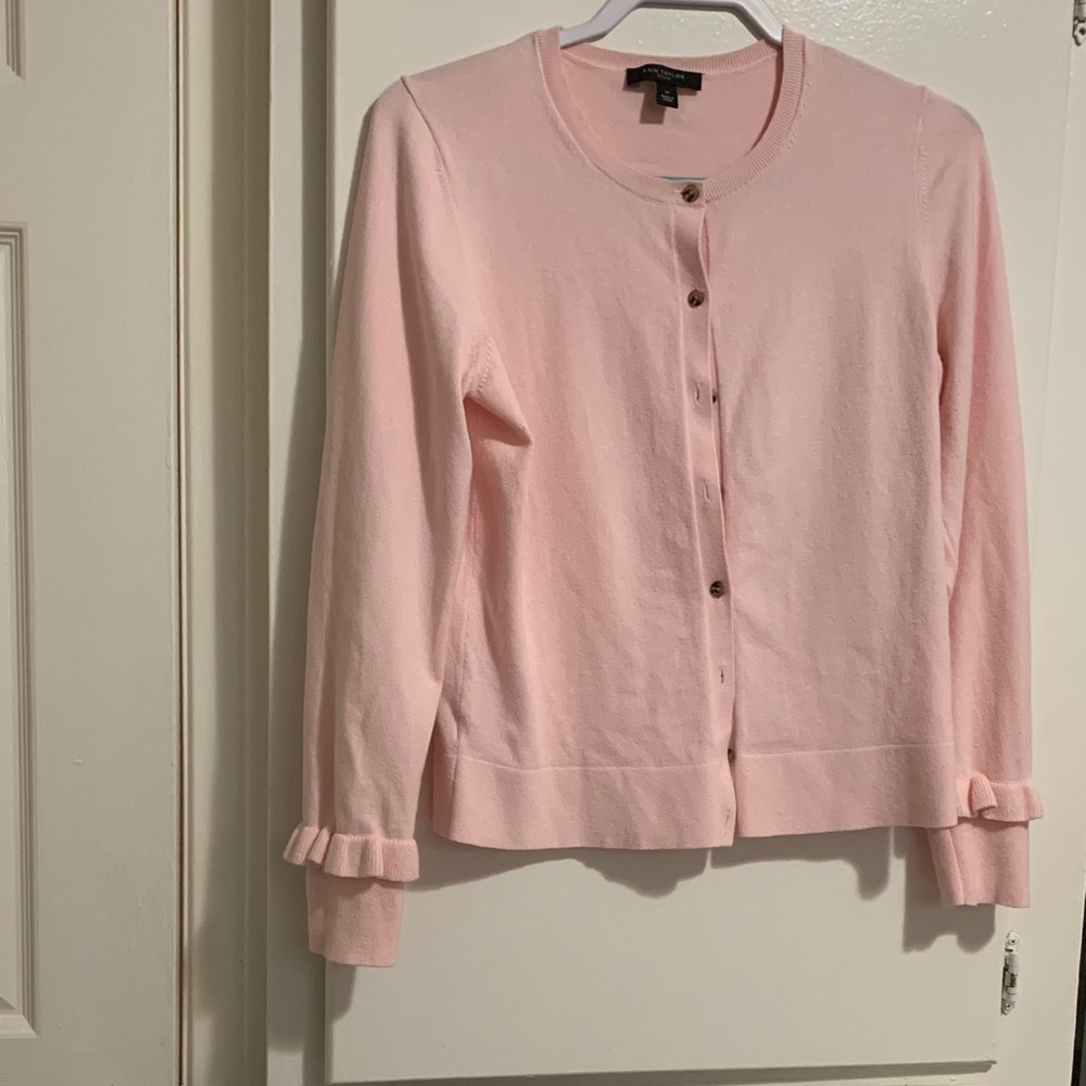 Ann Taylor Light Pink Cardigan